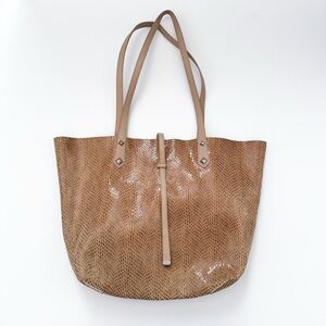Sorial Rubina Leather Reversible Snake Print Tote